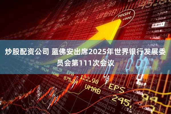 炒股配资公司 蓝佛安出席2025年世界银行发展委员会第111次会议