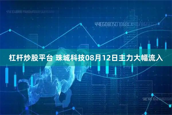 杠杆炒股平台 珠城科技08月12日主力大幅流入