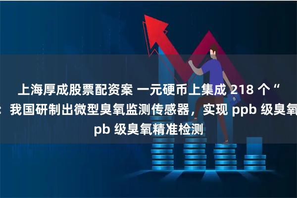 上海厚成股票配资案 一元硬币上集成 218 个“嗅探器”:我国研制出微型臭氧监测传感器,实现 ppb 级臭氧精准检测