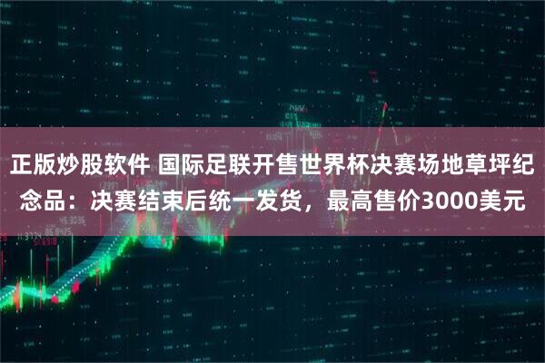 正版炒股软件 国际足联开售世界杯决赛场地草坪纪念品：决赛结束后统一发货，最高售价3000美元